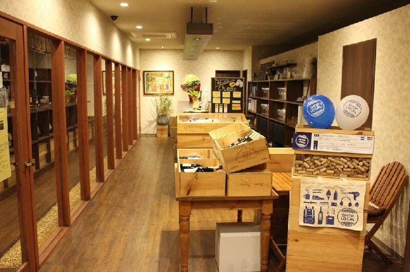 福岡県福岡市 ワインショッププロッシモ・ジョルジョ様の店内の写真